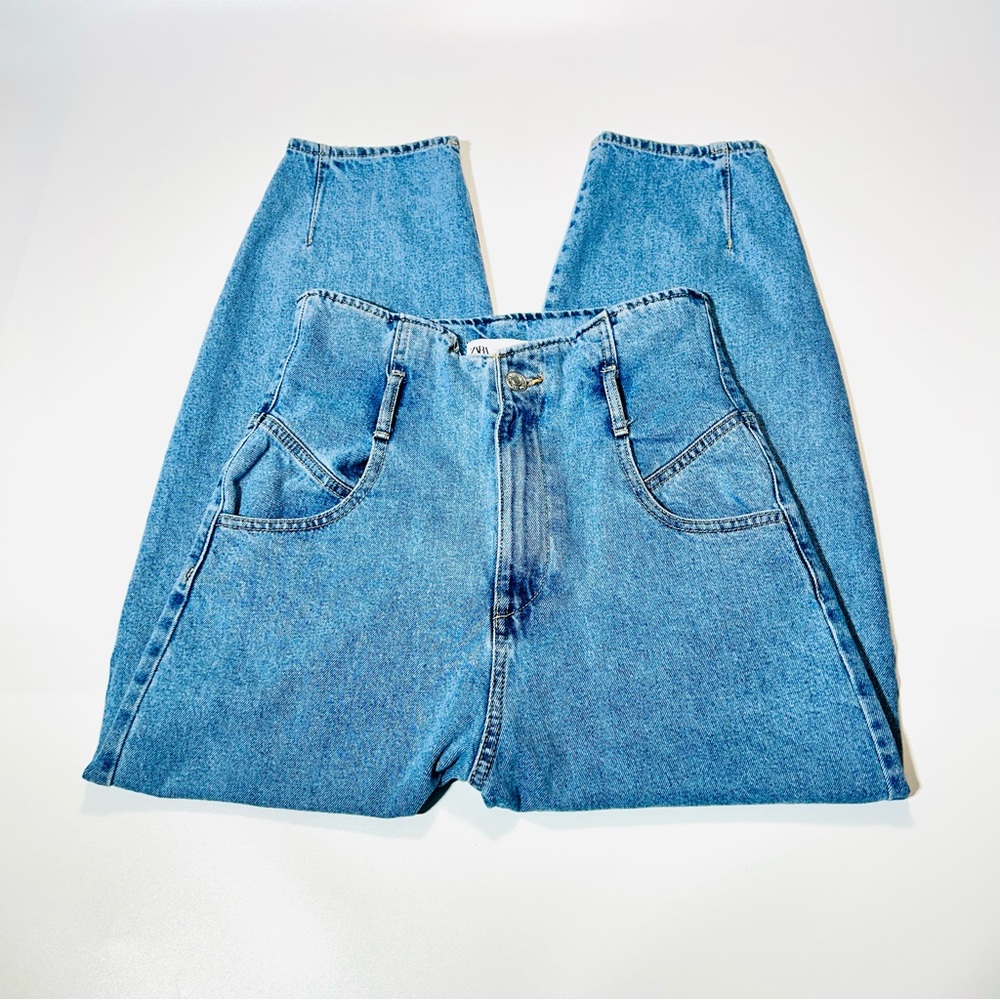 Zara Blue Ankle & Cropped Jeans